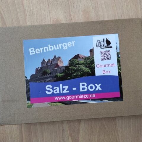 Aufkleber Salzbox